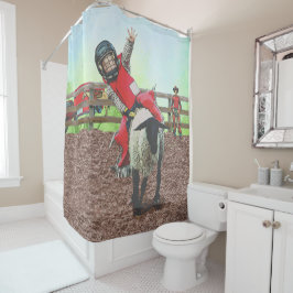 Westerne Rodeo Cowboy Cowgirl Mutton Busting Douchegordijn