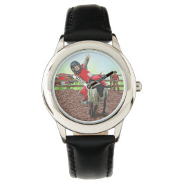 Westerne Rodeo Cowboy Cowgirl Mutton Busting Horloge