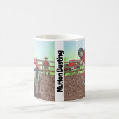 Westerne Rodeo Cowboy Cowgirl Mutton Busting Koffiemok (Center)