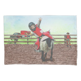 Westerne Rodeo Cowboy Cowgirl Mutton Busting Kussensloop