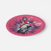 Westerne Rodeo Cowboy Cowgirl Mutton Busting Papieren Bordje (Gekanteld)