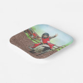 Westerne Rodeo Cowboy Cowgirl Mutton Busting Papieren Bordje (Gebogen)