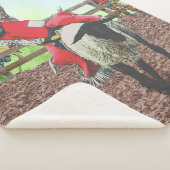 Westerne Rodeo Cowboy Cowgirl Mutton Busting Sherpa Deken (3/4)