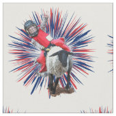 Westerne Rodeo Cowboy Cowgirl Mutton Busting Stof (Close Up)