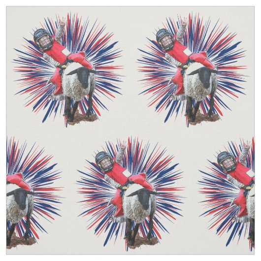 Westerne Rodeo Cowboy Cowgirl Mutton Busting Stof (Swatch)