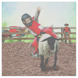 Westerne Rodeo Cowboy Cowgirl Mutton Busting Stof