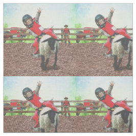 Westerne Rodeo Cowboy Cowgirl Mutton Busting Stof