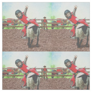 Westerne Rodeo Cowboy Cowgirl Mutton Busting Stof