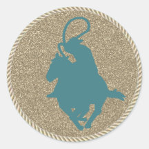 Westerne Rodeo Cowboy Cowgirl Roping