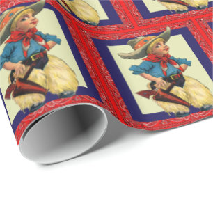 Westerne Rodeo  Cowboy Kind Gift Wrapping Cadeaupapier