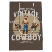 Westerne Rodeo  Cowboy Medium Cadeauzakje (Achterkant)