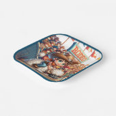 Westerne Rodeo Cowboy Mutton Busting Papieren Bordje (Gebogen)