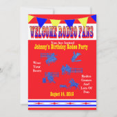 Westerne Rodeo Cowboy of Cowgirl Kaart (Voorkant)