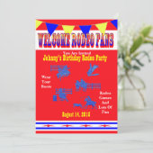 Westerne Rodeo Cowboy of Cowgirl Kaart (Staand voorkant)