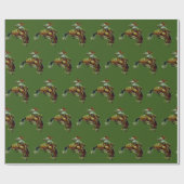 Westerne Rodeo  Cowboy op Bucking Horse Cadeaupapier (Vlak)