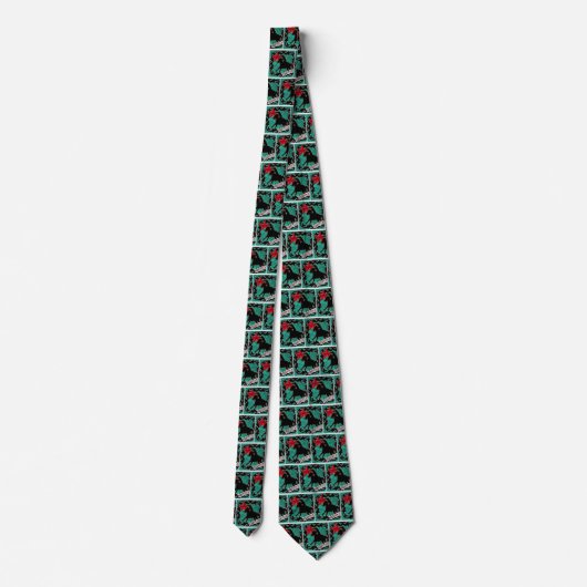 Westerne Rodeo Cowboy Roping Necktie Stropdas (Achterkant)