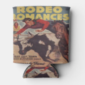 Westerne Rodeo Cowboy Steer Wrestling Rodeo Romanc Blikjeskoeler (Voorkant)
