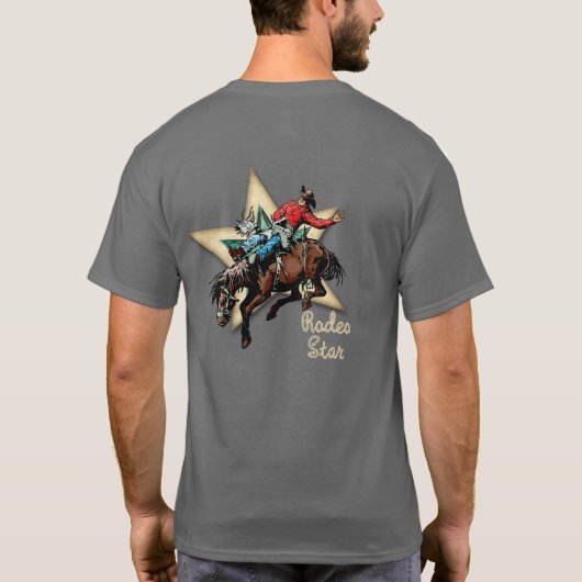 Westerne Rodeo Cowboy T-Shirt (Achterkant)