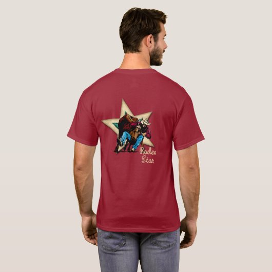 Westerne Rodeo Cowboy T-Shirt (Achterkant volledig)