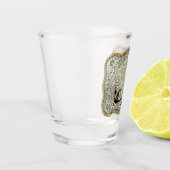 Westerne Rodeo Cowboy Team Roping Belt Buckle Shot Glas (Links)