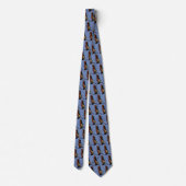 Westerne Rodeo Cowboy Team Roping Mannen Necktie Stropdas (Achterkant)