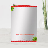 Westerne Rodeo Cowboy Truck Trailer Santa Christma Kaart (Achterkant)