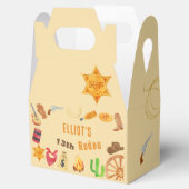 Westerne rodeo cowboy verjaardag bedankdoosjes (Geopend)