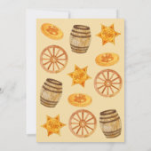 Westerne rodeo cowboy verjaardag kaart (Achterkant)