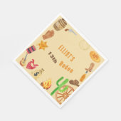 Westerne rodeo cowboy verjaardag servet (Hoek)