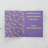 Westerne Rodeo Cowboys gepersonaliseerde Vaderdag Kaart (Binnen)