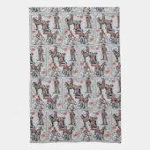 Westerne Rodeo Cowboys Roping  Theedoek (Verticaal)