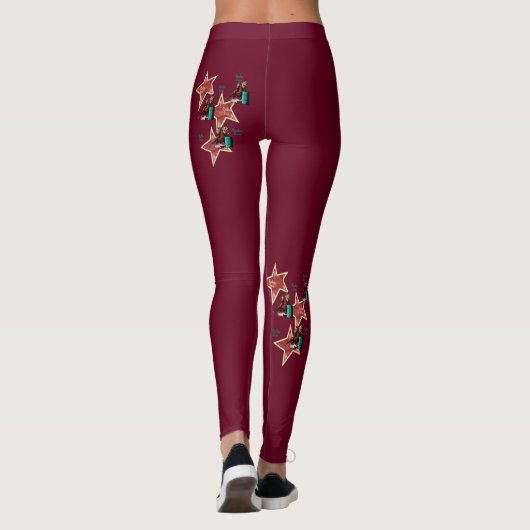 Westerne Rodeo Cowgirl Barrel Racing Leggings (Achterkant)