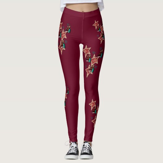Westerne Rodeo Cowgirl Barrel Racing Leggings (Voorkant)