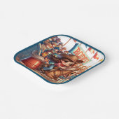 Westerne Rodeo Cowgirl Barrel Racing Papieren Bordje (Gebogen)