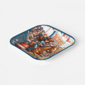 Westerne Rodeo Cowgirl Barrel Racing Papieren Bordje (Gebogen)