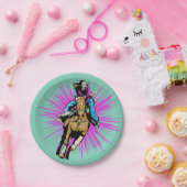 Westerne Rodeo Cowgirl Borden Papieren Bordje (Feest)
