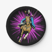 Westerne Rodeo Cowgirl Borden Papieren Bordje (Voorkant)