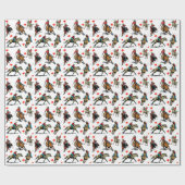 Westerne Rodeo Cowgirl op paarden Cadeaupapier (Vlak)