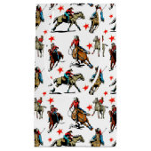 Westerne Rodeo Cowgirl op paarden Klein Cadeauzakje (Voorkant)