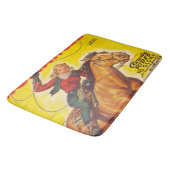 Westerne Rodeo Cowgirl Roping Rodeo Romance Badmat (Gekanteld)