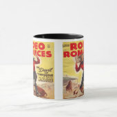 Westerne Rodeo Cowgirl Tying Calf Rodeo Romance Mok (Midden)