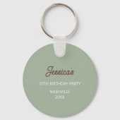 Westerne Rodeo Dirty Thirty 30ste verjaardagsfeest Sleutelhanger (Achterkant)