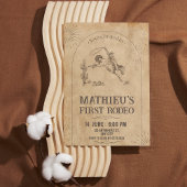 Westerne Rodeo eerste verjaardag uitnodiging