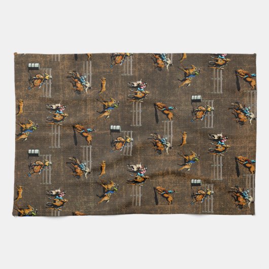 Westerne Rodeo-evenementen Theedoek (Horizontaal)