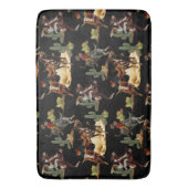  Westerne Rodeo Events Cowboy Cowgirl Badmat (Voorkant Verticaal)