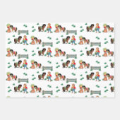  Westerne Rodeo Events Cowboy Cowgirl Inpakpapier Vel (Voorkant 3)