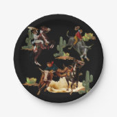 Westerne Rodeo Events Cowboy Cowgirl Papieren Bordje (Voorkant)
