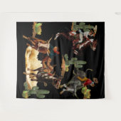 Westerne Rodeo Events Cowboy Cowgirl Wandkleed (Voorkant (horizontaal))