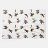 Westerne Rodeo Events Cowboys Cowboys ANY COLOR Theedoek (Horizontaal)