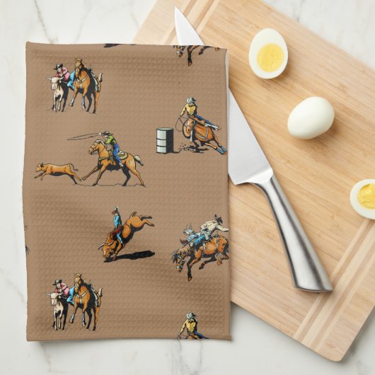 Westerne Rodeo Events Cowboys Cowboys ANY COLOR Theedoek (Quarter Fold)